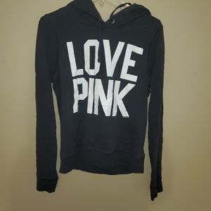 VS black and white Love PINK hoodie